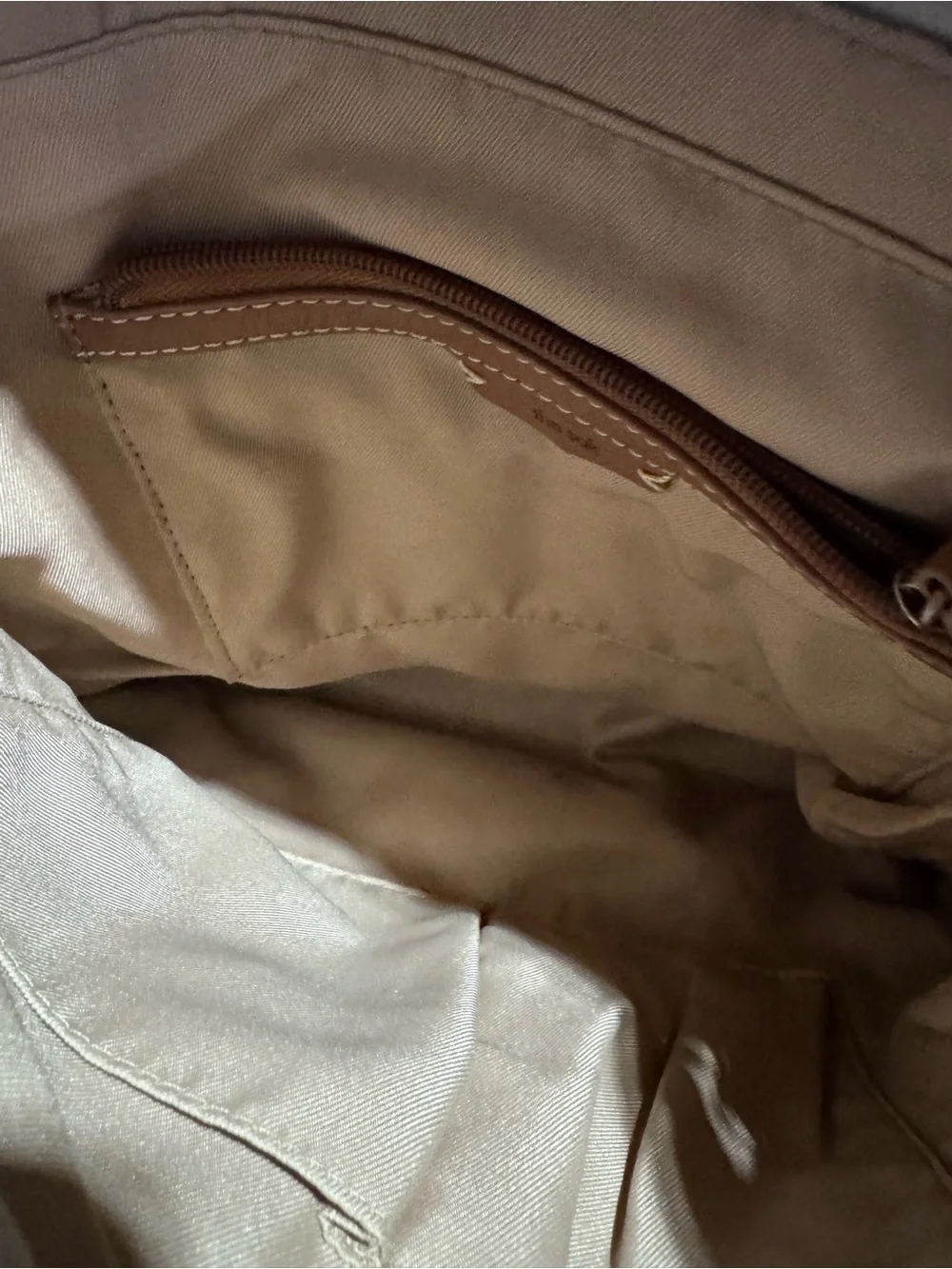 The Sak Ventura leather Backpack light gray